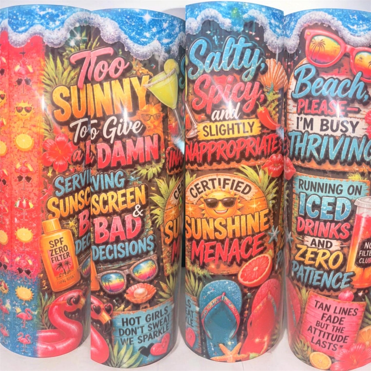 Summer style tumblers