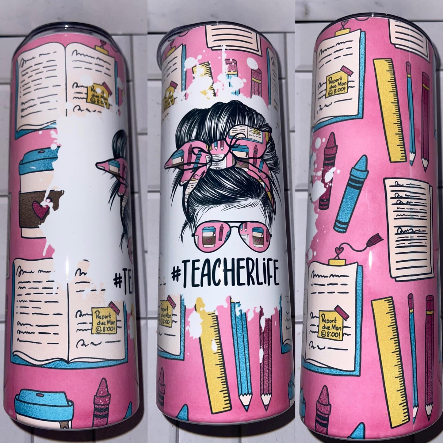 Teacher style tumblers
